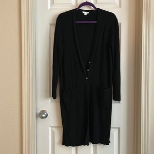 Long Black Cardigan